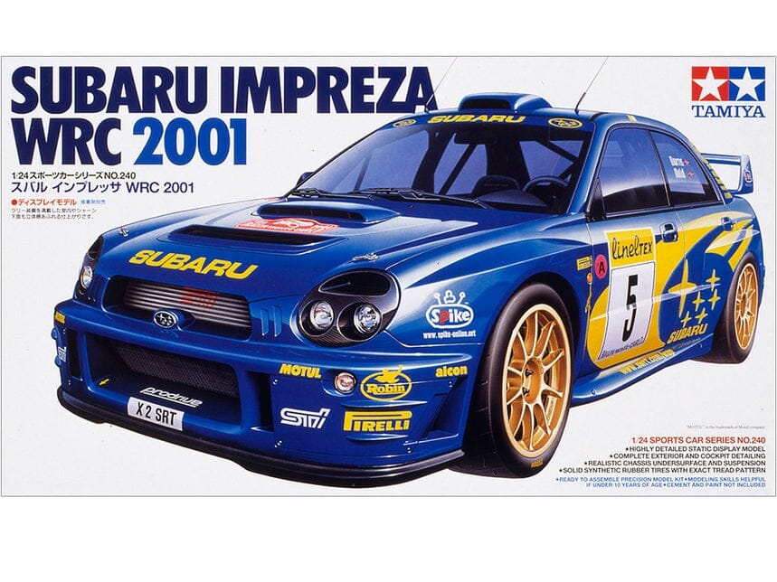 Tamiya Subaru Impreza Wrc 2001 124 24240 Plastic Model Kit Shore Line