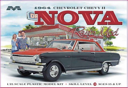 Moebius 1/25 1964 Chevy II Nova Resto Mod 2321 Car Model Kit