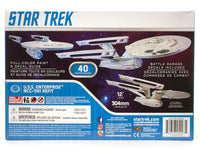 Polar Lights Star Trek U.S.S. Enterprise Refit Wrath of Khan Edition 2T 1/1000 Scale Snap - Shore Line Hobby