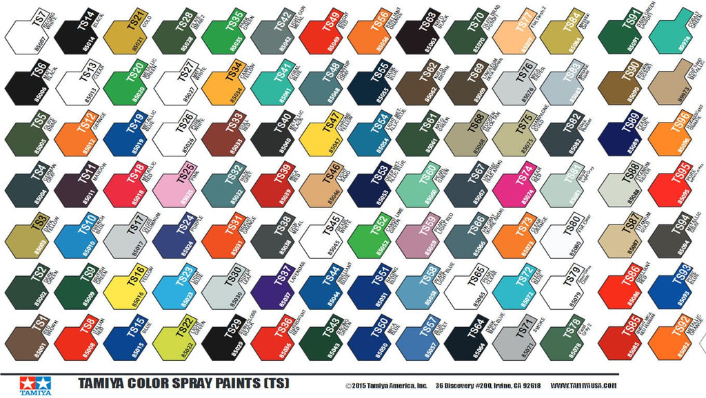 Tamiya TS Paint Line Plastic Models 100ml Spray Can Assorted Colors Mix Match