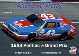 Salvinos Richard Petty 1983 Pontiac Grand Prix Talladega 1:24 Model Kit Race Car Model Kit Salvino JR Models 
