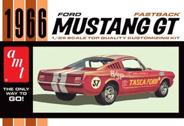 AMT 1966 Ford Mustang GT Fastback 1:25 1305 Plastic Model Kit Car Model Kit AMT 