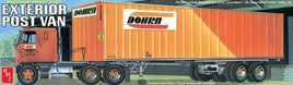 AMT Fruehauf 40' Exterior Post Van Trailer 1:25 1357 Plastic Model Kit Truck Model Kit AMT 