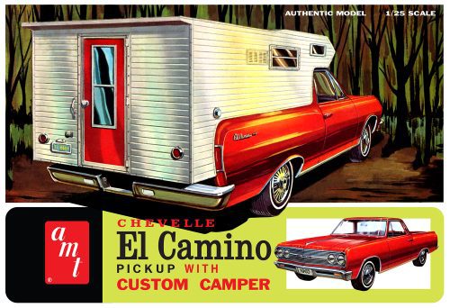 AMT Chevy El Camino w/Custom Camper 1:25 1364 Plastic Model Kit
