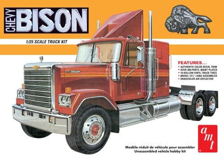 AMT Chevrolet Bison Conventional Tractor 1:25 1390 Plastic Model Kit Truck Model Kit AMT 