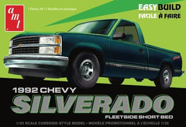 AMT 1992 Chevy Silverado C1500 Fleetside Short Bed 1:25 1408 Plastic Model Kit Truck Model Kit AMT 