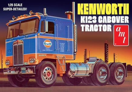 AMT Kenworth K-123 Cabover Gulf 1:25 Scale 1433 Model Kit Truck Model Kits AMT 