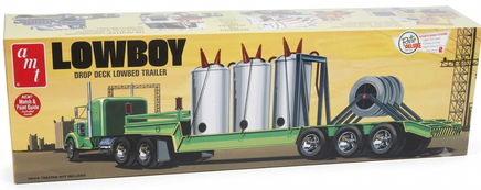 AMT 7591 Lowboy truck trailer plastic model kit