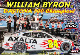 Salvinos William Byron 2024 Daytona 500 Winner 1:24 Plastic Model Kit Race Car Model Kits Salvino JR Models 