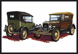 AMT 1/25 1927 Ford Model T Touring Car Plastic Model Kit #1490