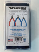 Xuron Corp tool kit packaging with pliers illustration on a white background