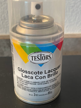 Testors Glosscote Clear Gloss Lacquer Spray 3oz #1261