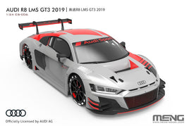 Model of Audi R8 LMS GT3 2019 on a white background