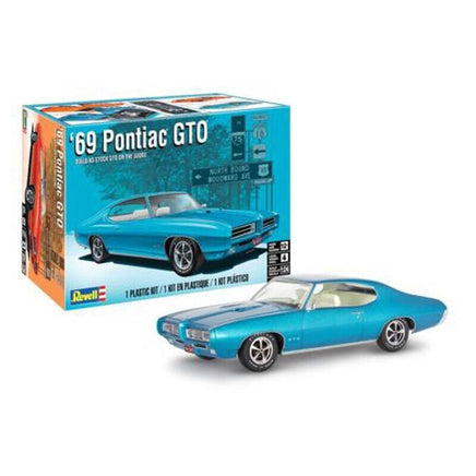 Revell 1969 Pontiac GTO 14530 1:24 Plastic Model Kit Stock or The Judge Versions Car Model Kit Revell USA 