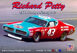 Salvino's JR Models Richard Petty 1972 Dodge Charger Talladega 1/25 Plastic Model Kit Race Car Model Kit Salvino JR Models 