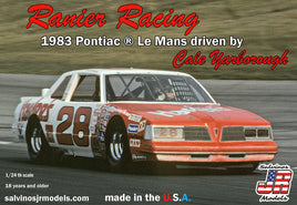 Salvinos  Rainier Racing 1983 Pontiac LeMans Driven by Cale Yarborough 1:24 Model Kit