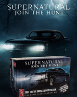 AMT 1967 Chevy Impala 4-Door Supernatural Night Hunter TV Show Model Kit Replica 1124
