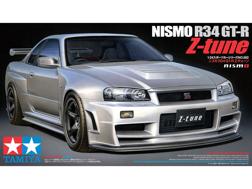 Tamiya 1/24 Nismo R34 Gt-R Z-Tune Plastic Model Kit #24282| Shore