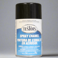 Testors 1254 Black Metallic Spray Enamel 3 oz Can Paint Spray Paint Testors 