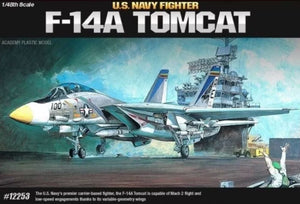 Academy F14A Tomcat USN Fighter 1:48 12253 Plastic Model Airplane Kit