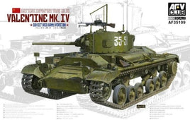 AFV Club 1/35 British Mk III Valentine Mk IV Infantry Tank Soviet Red Army Version 35199 Plastic Model Kit Military Model Kits AFV Club 