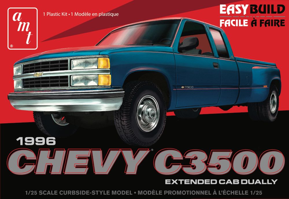 AMT 1996 Chevy C3500 Extended Cab Dually 1:25 1409 Plastic Model Kit