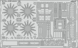 Eduard 1/48 Aircraft Accessories - B24D Exterior for Revell #3831 Photoetch Accessories Eduard 