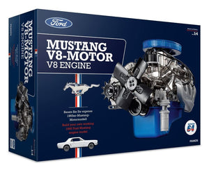 Franzis 1/4 Visible Working Ford Mustang V8 Engine w/Sound 675019 Model Kit