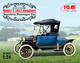 ICM American Ford Model T 1913 Roadster Passenger Car 1/24 24001 Model Kit