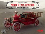 ICM American Ford Model T 1914 Fire Truck 1/24 24004 Model Kit