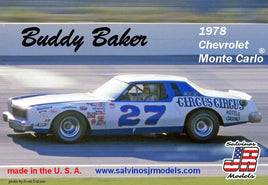 Salvinos 1/25 Buddy Baker #27 1978 Chevrolet Monte Carlo Race Car Race Car Model Kit Salvino JR Models 