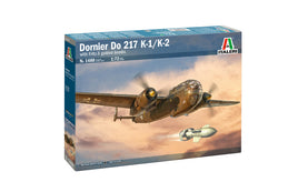 Italeri 1/72 Do 217 K1/K2 Bomber w/Fritz X Guided Bombs 1488 Model Kit