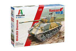 Italeri 1/35 M4A3E8 Sherman Tank Korean War Military Model Kit #6586