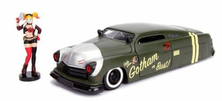 JADA 1/24 DC Comics 1951 Mercury Car w/Harley Quinn Figure 30456 Car Model JADA 