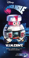 Vintage 'The Black Hole' movie poster featuring V.I.N.C.E.N.T. the robot with space-themed background.