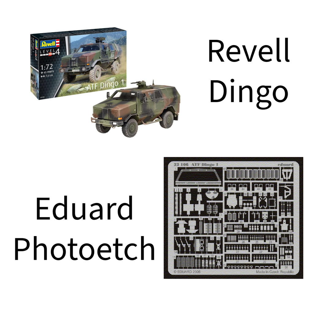Revell Germany ATF Dingo Kit 3345 1/72 & Eduard Photoetch Accessory Detail Set