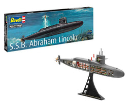 Revell Germany 1/253 S.S.B. Abraham Lincoln Submarine Plastic Model Kit #5185