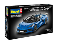 Revell Germany 1/25 2022 Chevy Corvette C8 Cabriolet Plastic Model Kit #07750