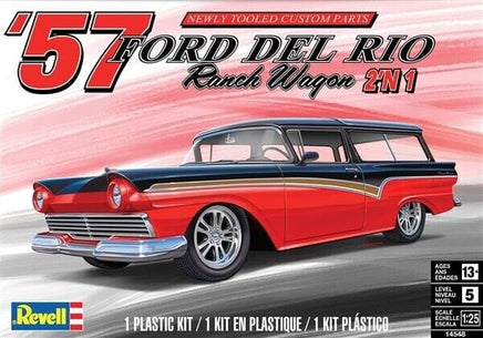Revell 1957 Ford Del Rio Wagon 1/25 14548 Plastic Model Kit Car Model Kits Revell USA 