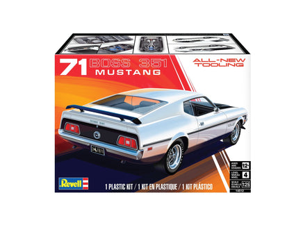 Revell 1971 Ford Mustang Boss 351 1:25 4512 Plastic Model Kit Car Model Kits Revell USA 