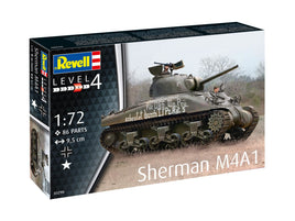 Revell 1/72 Sherman M4A1 US Army Tank Armor Model Kit #3290