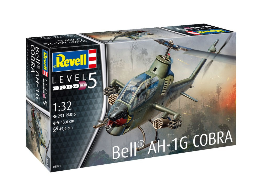 Revell Bell AH-1G Cobra Helicopter 1:32 3821 Plastic Model Kit