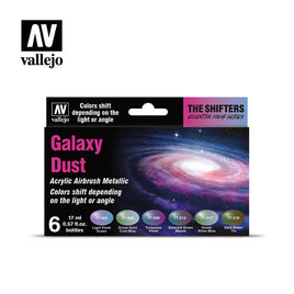 Vallejo 77.092 Galaxy Dust Colorshift Metallic Paint Set 6 Colors