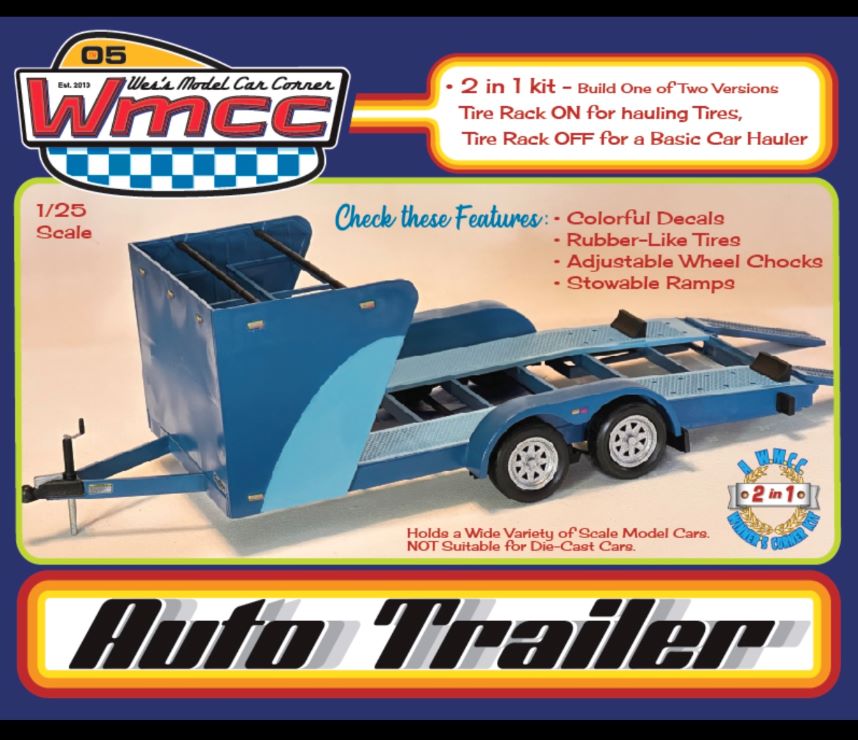 Wes' Model Car Corner Auto Trailer 1:25 Plastic Model Kit