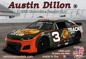 Salvinos 1/24 Austin Dillon 2023 NASCAR Chevrolet Camaro ZL1 Race Car (Primary Livery) (Ltd Prod)