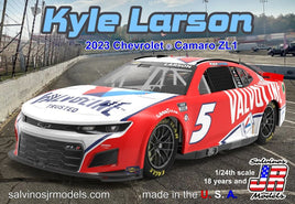 Salvinos 1/24 Kyle Larson 2023 NASCAR Chevrolet Camaro ZL1 Race Car (Valvoline) (Ltd Prod) Race Car Model Kits Salvino JR Models 