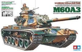 Tamiya 1/35 U.S. M60A3 105mm Gun Tank Plastic Model Kit #35140