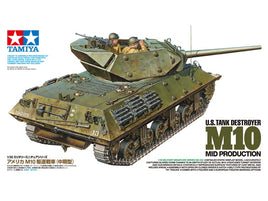 Tamiya 1/35 US Tank Destroyer M10 Mid Production Plastic Model Kit #35350