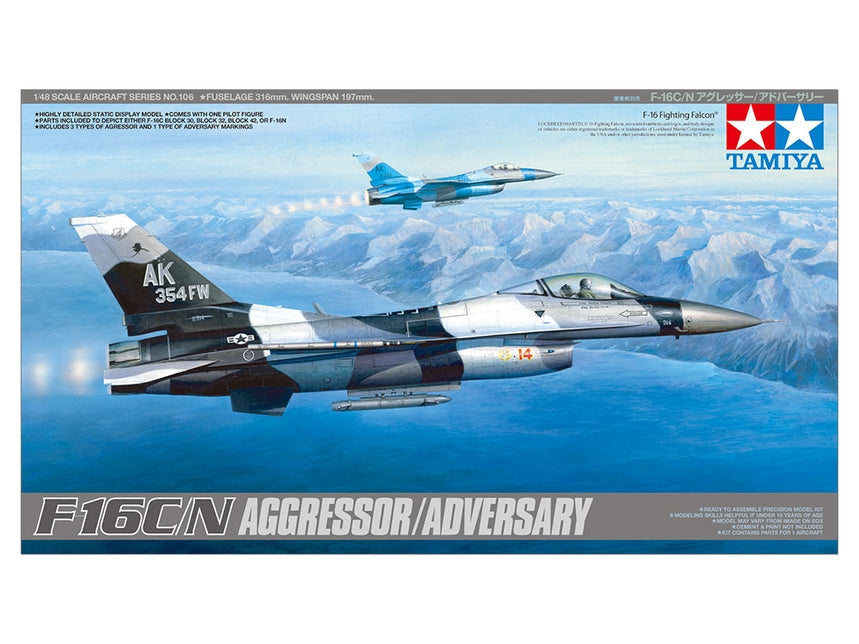 F-16C/N "AGGRESSOR/ADVERSARY" 61106 1:48 Model Kit