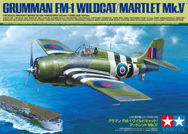 Tamiya GRUMMAN FM-1 WILDCAT/MARTLET 1/48 61126 Plastic Model Kit Airplane Model Kits Tamiya 